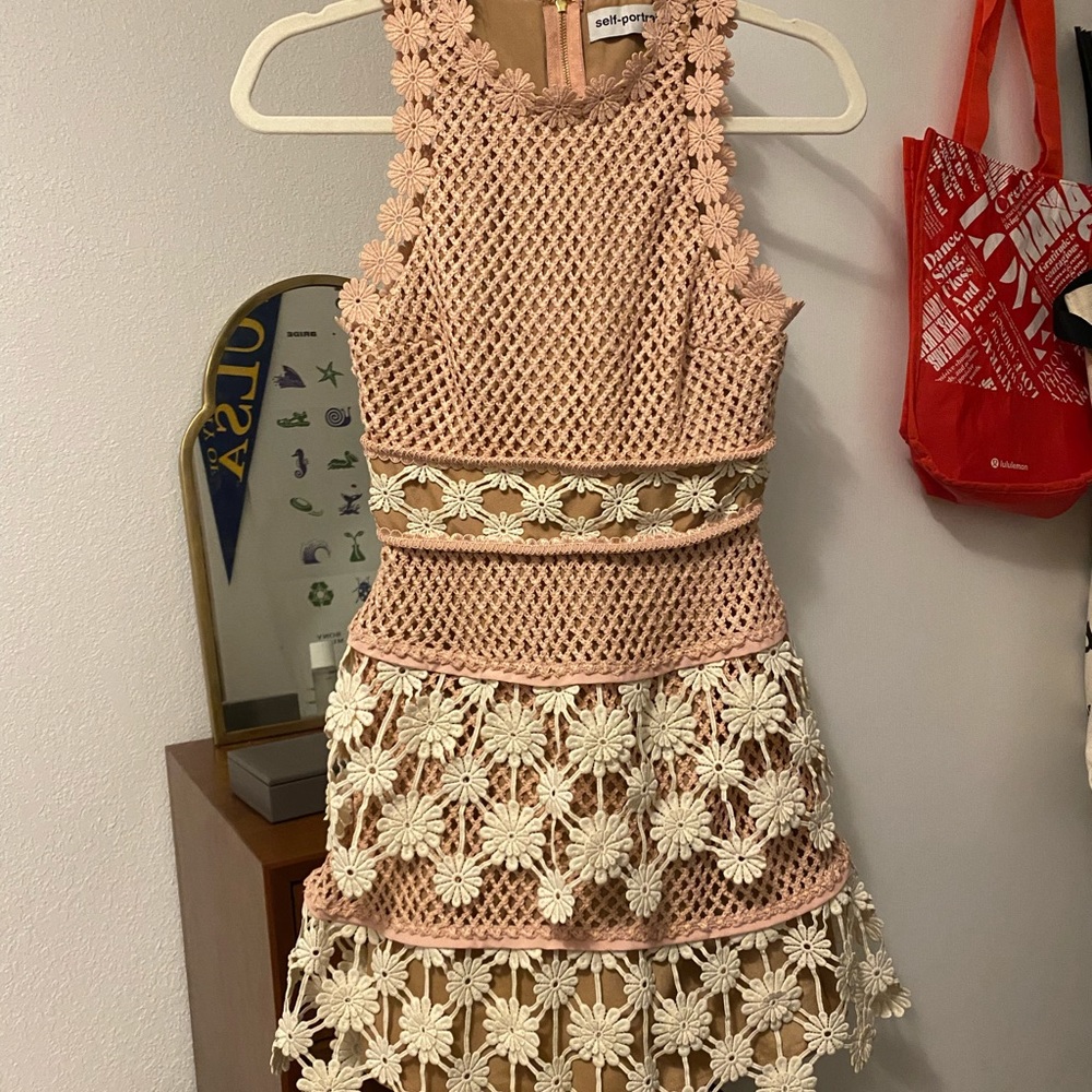 self-portrait mini dress